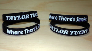 Taylor Tucky Official "Where There's Smoke" Tour Black Wrist Band